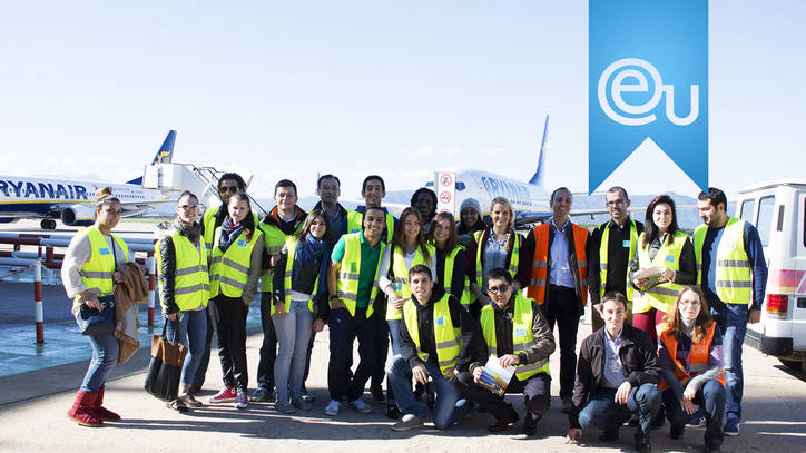 EU Business School Students Visit Girona Airport 