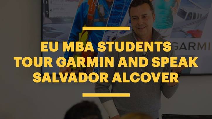 EU MBA Students Tour Garmin and Speak With Managing Director, Salvador Alcover