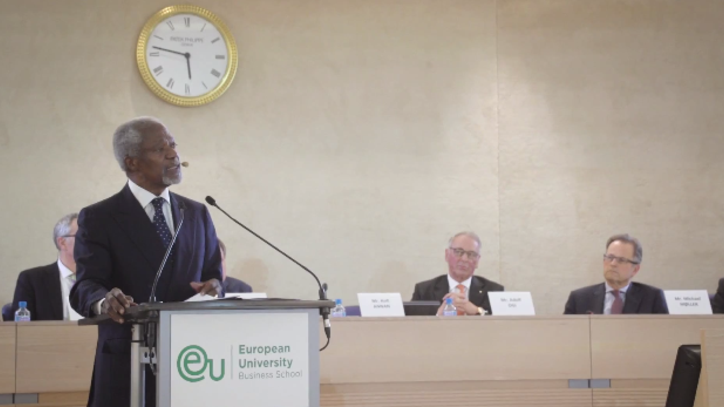 EU's Launch of Adolf Ogi's English-Language Biography, Highlights Video With Special Guest Kofi Annan