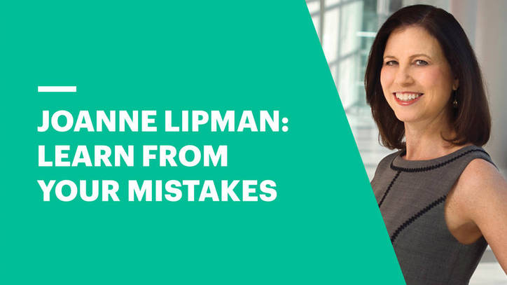 Joanne Lipman advice: Learn from your mistakes