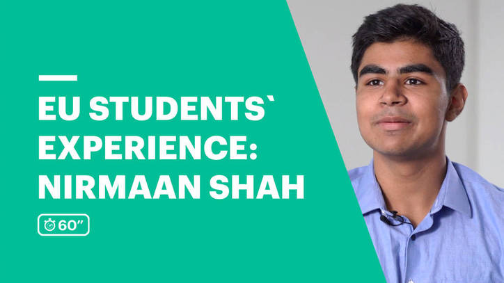 EU Business School Student Testimonial - Nirmaan Shah from India